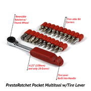 Prestacycle Prestaratchet Multi-Tool Kit with 20 Bits