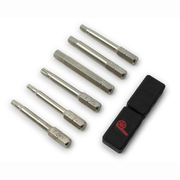 Prestacycle Pro Bicycle Tool Bits - (6) Piece 50mm S2 Nickel Plated Bit Set