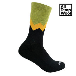 Handup Socks - Olive Cascade Wool LG / XL