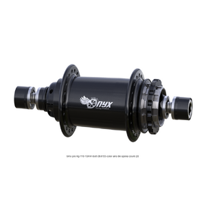 Onyx BMX Pro J-Bend Rear Hub 110x10 Bolt-On HG 28H Black