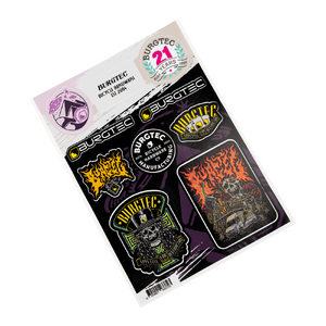 Burgtec Helmet Stamps Sticker Sheet