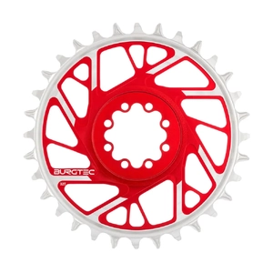 Burgtec SRAM 8-Bolt Chainring (thick/thin 3mm offset) - 32t - Race Red