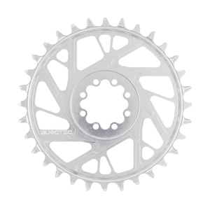 Burgtec SRAM 8-Bolt Chainring (thick/thin 3mm offset) - 32t - Rhodium Silver