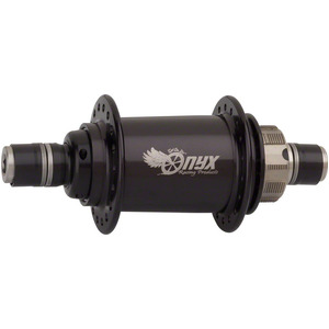 Onyx BMX Pro J-Bend Rear Hub 110x10 Bolt-On HG 28H 6-Bolt Black