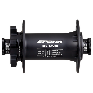 Spank Hex J-Bend Boost Front Hub F15/20 32H Black