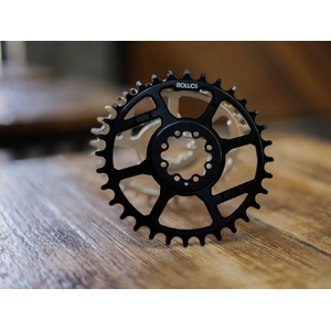 ROLLCii V.2 N/W 32T CHAINRING ( Dm8-Sram), 3mm Offset BLACK