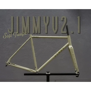 Veloci Jimmy V2.1 Frame Set (incl Carbon Fork) M520 Soft Taupe 