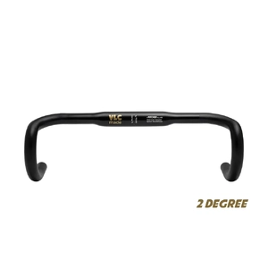 VLCmade PITCHER HANDLE BAR 31.8x400mm, 2 degree flare, WET BLACK