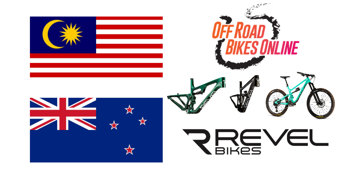 Revel Bikes now shipping to Malaysia and New Zealand through Off Road Bikes Online!